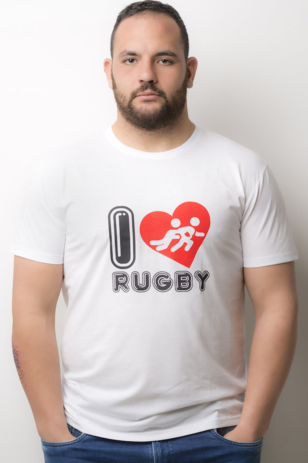 T-Shirt I Love Rugby Heart