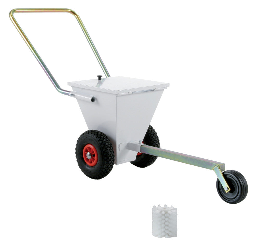 Carrello segna campo calce