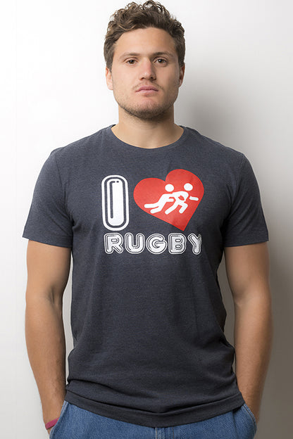 T-Shirt I Love Rugby Heart
